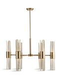 Cret 12 Light Brass Chandelier thumbnail 7