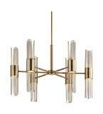 Cret 12 Light Brass Chandelier thumbnail 8