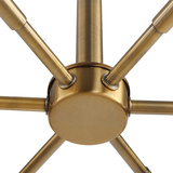 Cret 12 Light Brass Chandelier thumbnail 4