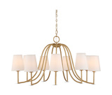 Seville 9 Light Gold Chandelier thumbnail 1