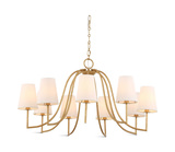 Seville 9 Light Gold Chandelier thumbnail 3