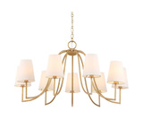 Seville 9 Light Gold Chandelier thumbnail 9