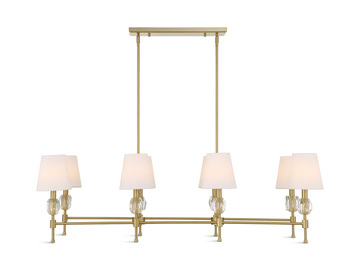 Arques 8 Light Linear Chandelier