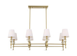 Arques 8 Light Linear Chandelier thumbnail 4