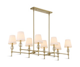 Arques 8 Light Linear Chandelier thumbnail 5