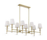 Arques 8 Light Linear Chandelier thumbnail 7