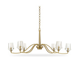 Barcelona 6 Light Brass Chandelier thumbnail 2
