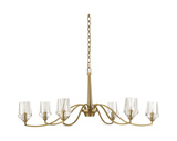 Barcelona 6 Light Brass Chandelier thumbnail 5