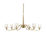 Barcelona 6 Light Brass Chandelier thumbnail 4