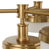 Wedge 12 Lt LED Brass Chandelier thumbnail 3