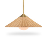 Phuvinh 1 Light Rattan Shade Pendant thumbnail 1