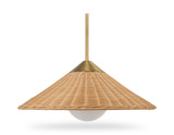 Phuvinh 1 Light Rattan Shade Pendant thumbnail 4