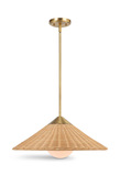 Phuvinh 1 Light Rattan Shade Pendant thumbnail 5