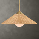 Phuvinh 1 Light Rattan Shade Pendant thumbnail 8