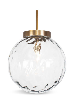 Gaia 1 Light Watered Glass Pendant