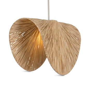 Bend 1 Light Raffia Pendant