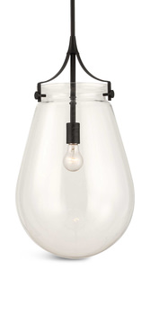 Dewdrop 1 Light Glass Shade Pendant