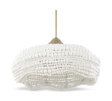 Biddeford 5 Light White Beaded Pendant thumbnail 8