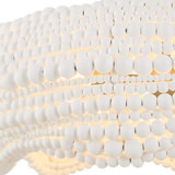 Biddeford 5 Light White Beaded Pendant thumbnail 3