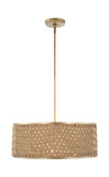 Pinchot 4 Light Rattan Drum Pendant thumbnail 8