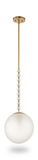 Ripple 1 Light Frost Glass Pendant thumbnail 5