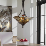 Vitalia 3 Light Oil Rubbed Bronze Pendant thumbnail 4
