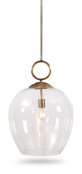 Calix Large Blown Glass 1 Light Pendant