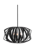 Thales Black Geometric 3 Light Pendant thumbnail 1