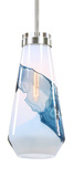 Windswept Blue & White 1 Light Mini Pendant thumbnail 1