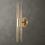 Cret 2 Light LED Brass Sconce thumbnail 7