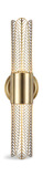 Cret 2 Light LED Brass Sconce thumbnail 4