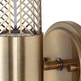Cret 2 Light LED Brass Sconce thumbnail 2