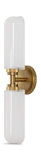 Wellsville 2 Lt Brass Sconce thumbnail 2