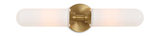 Wellsville 2 Lt Brass Sconce thumbnail 3
