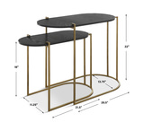 Aztec Wood Nesting Tables Set/2 thumbnail 5