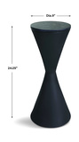 Time’s Up Hourglass Shaped Drink Table thumbnail 2