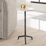 Puritan White Marble Drink Table thumbnail 2