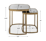 Vista Gold Nesting Tables Set Of 2 thumbnail 4