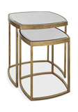 Vista Gold Nesting Tables Set Of 2 thumbnail 5