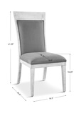 Encore Dark Gray Armless Chair thumbnail 2