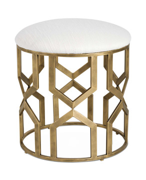 Trellis Geometric Accent Stool
