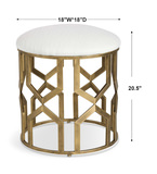 Trellis Geometric Accent Stool thumbnail 3