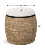 Island Straw Accent Stool thumbnail 5
