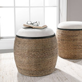 Island Straw Accent Stool thumbnail 4