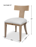 Idris Armless Chair Natural thumbnail 5