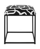 Twists And Turns Fabric Accent Stool thumbnail 1