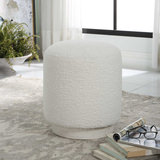 Avila White Ottoman thumbnail 5