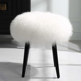 Wooly Sheepskin Accent Stool thumbnail 6