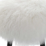 Wooly Sheepskin Accent Stool thumbnail 3