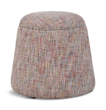 Gumdrop Confetti Chenille Ottoman